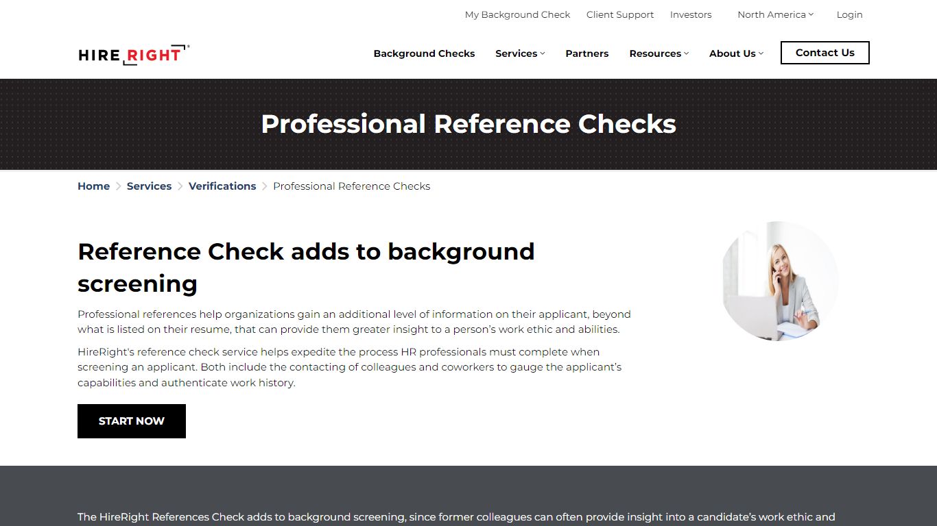 Professional Reference Checks | HireRight