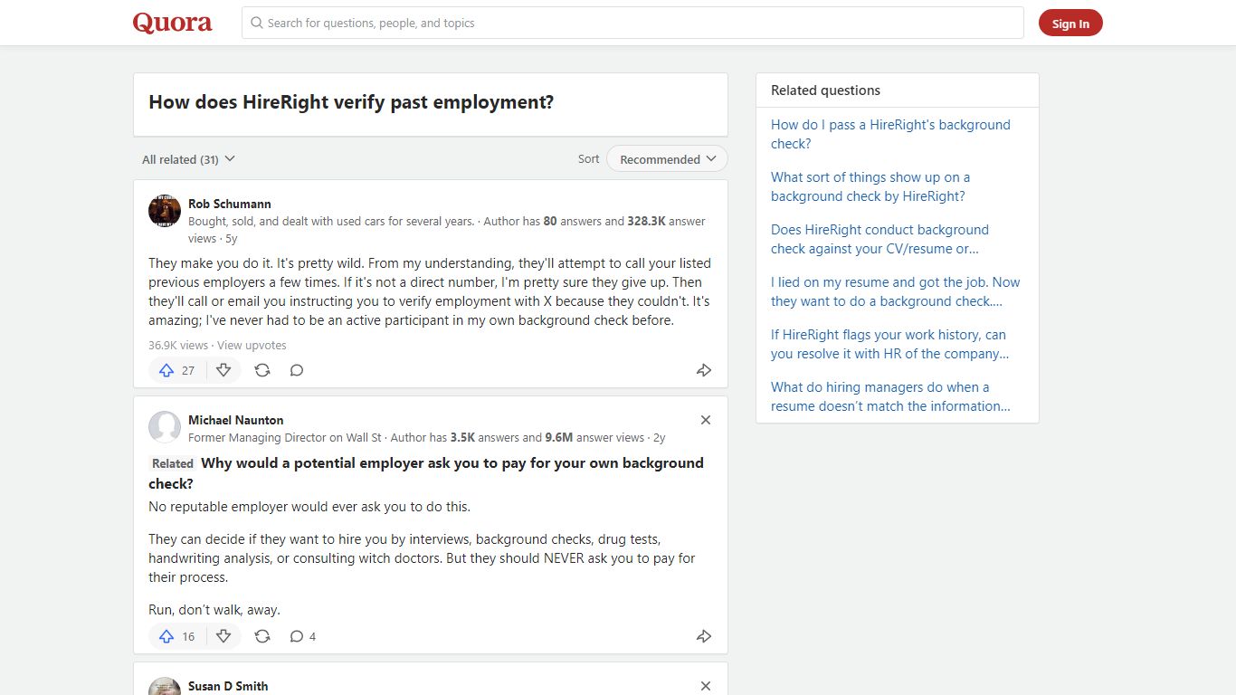 How does HireRight verify past employment? - Quora